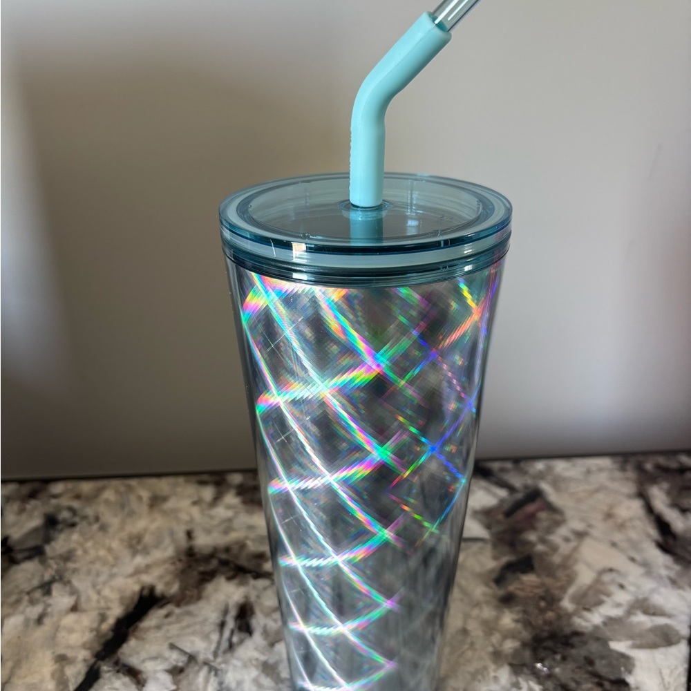 Starbucks Holographic Tumbler with Straw